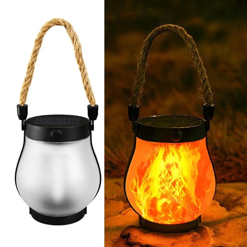 Camping Rope - Lampu Api Surya USB Isi Ulang