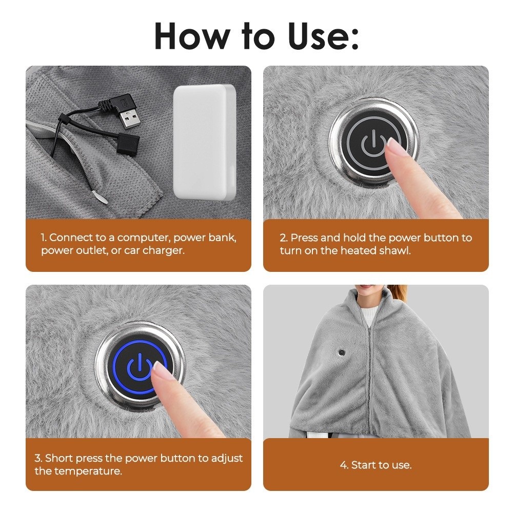 Outdoor Camping Heated Blanket - Selimut Listrik USB Berkualitas Tinggi yang