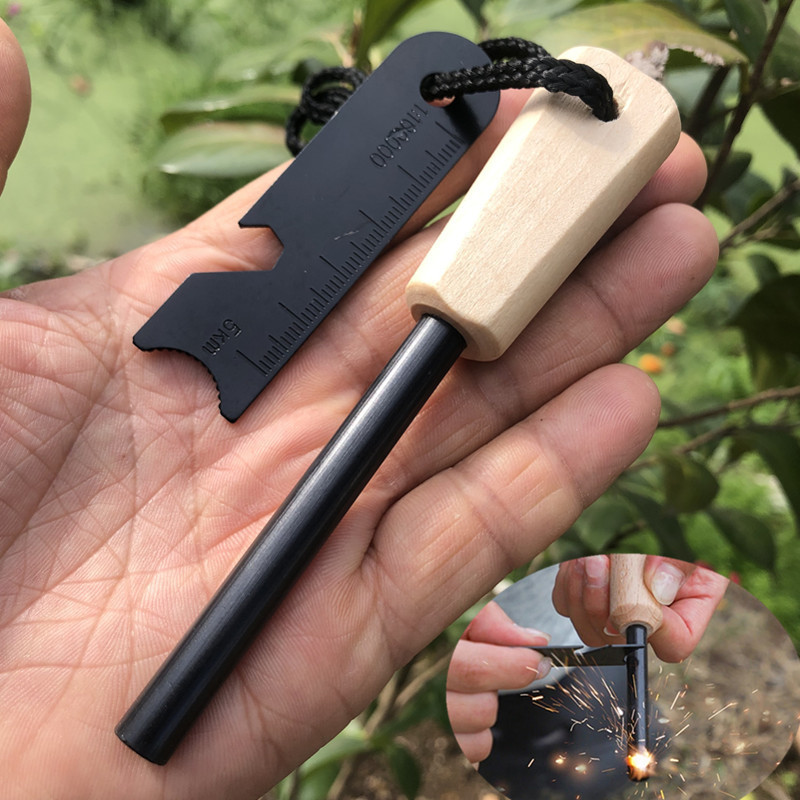 Fire Starter Flint - Perlengkapan Pemantik Api Portabel untuk Bertahan