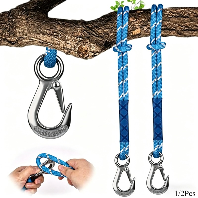 Camping Rope - 1/2 Buah Tali Nilon dengan Pengait