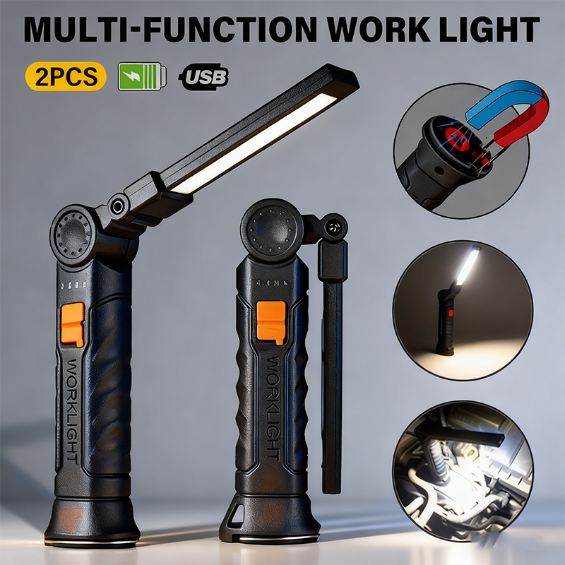 Outdoor Camping Adventure Lamp - Senter LED COB Portabel Lampu Kerja