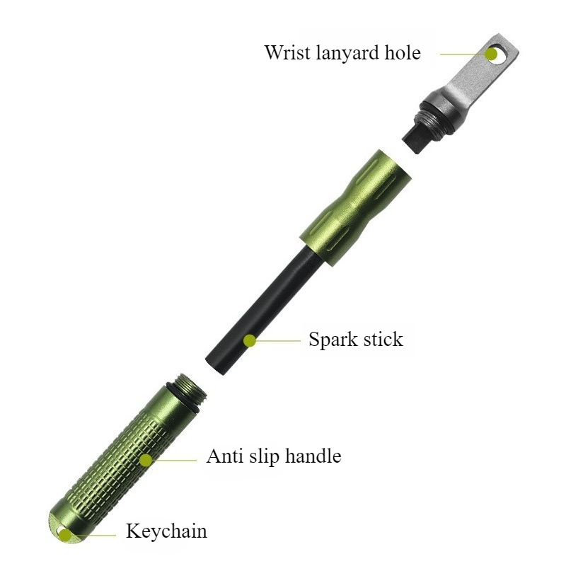 Fire Starter Flint - Pemantik Api Darurat Portabel Tahan Air