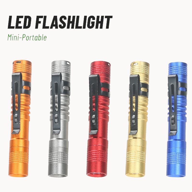 Outdoor Camping Adventure Lamp - Senter LED Mini Portabel dengan Klip
