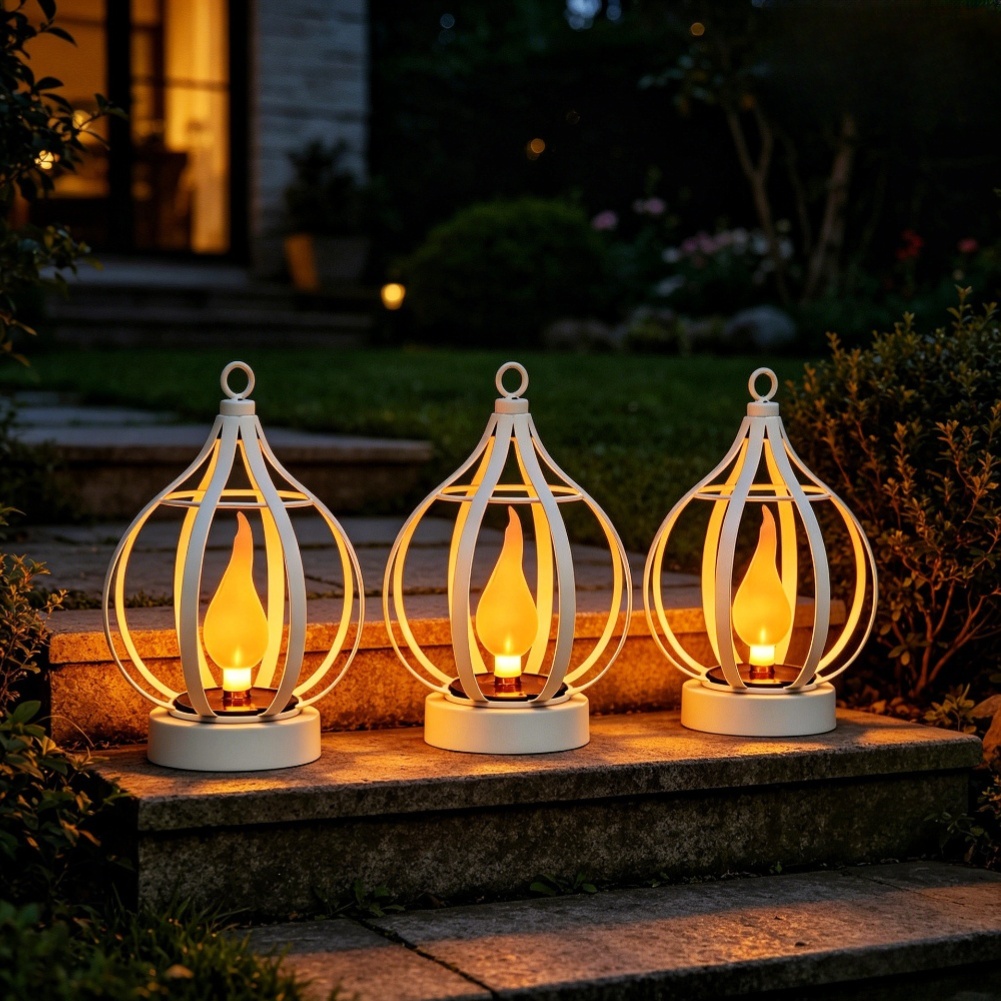 Camping Solar Lantern - Lampu Surya Luar Ruangan IP65 Tahan