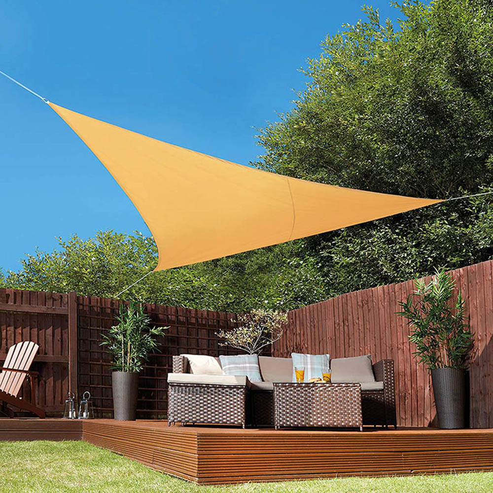 Waterproof Tarp Shelter - 6X6X6 M Segitiga Sun Shelter Tahan