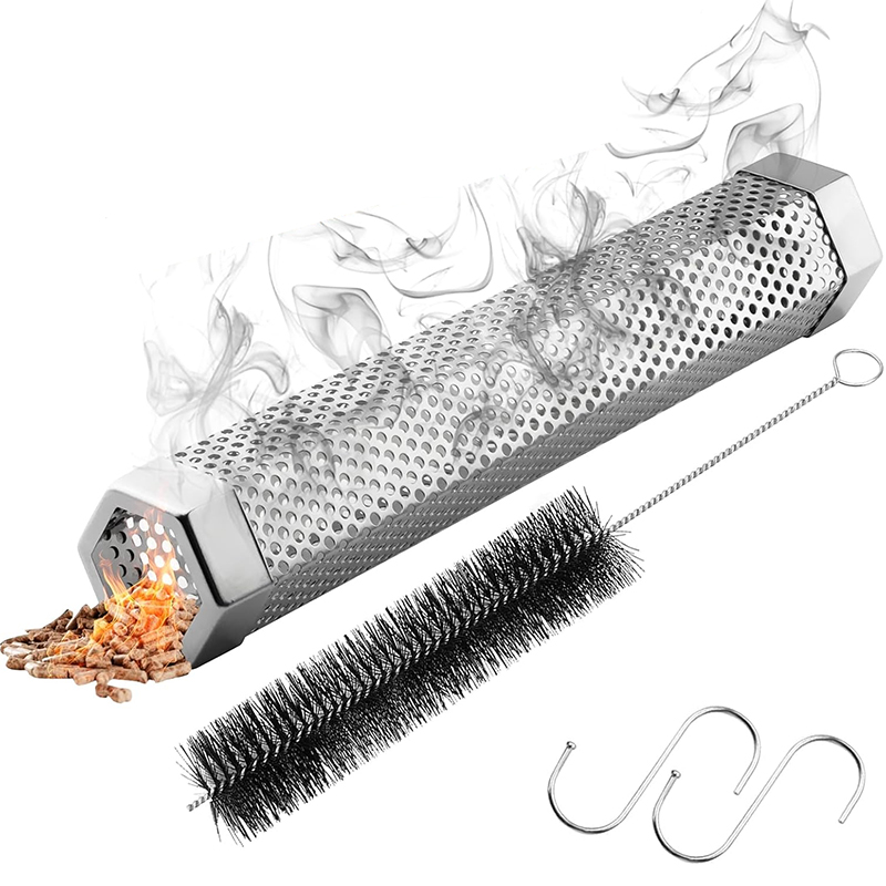 Outdoor Camping Stove Wood - LMETJMA Set Tabung Perokok Pelet Berkemah