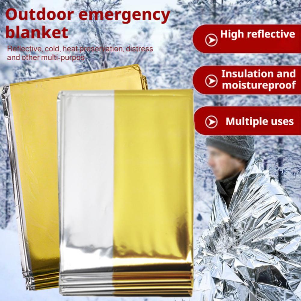 Outdoor Camping Heated Blanket - Perlengkapan Pertolongan Pertama untuk Hipotermia, Selimut