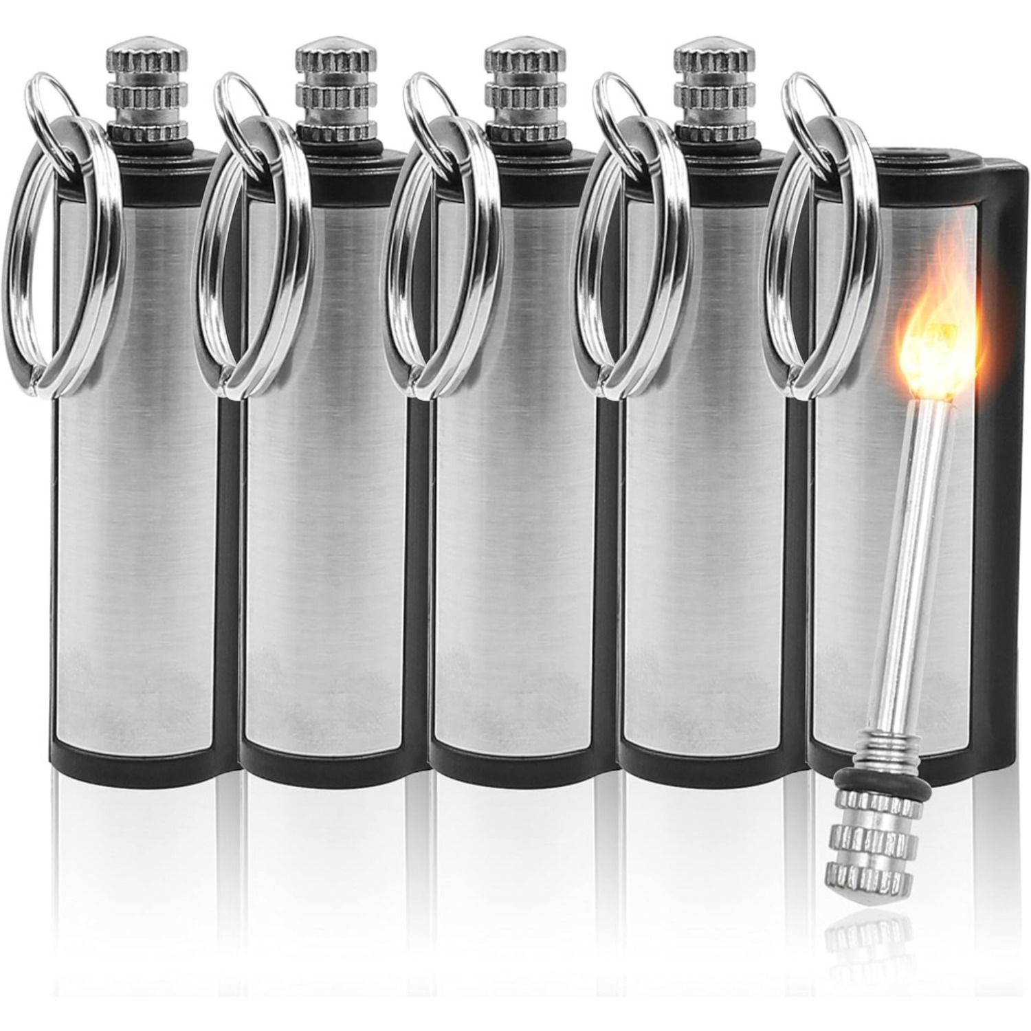 Fire Starter Flint - 1-5 Pak Set Batu Api Magnesium,