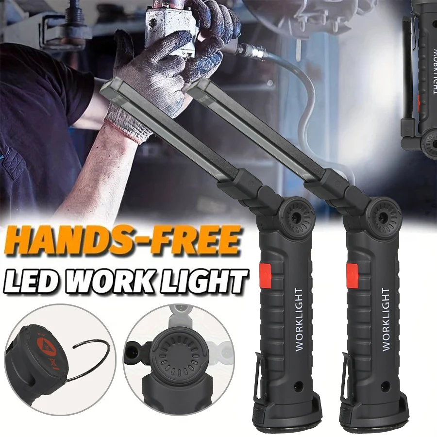 Outdoor Camping Adventure Lamp - Senter LED COB Portabel Baru, Lampu