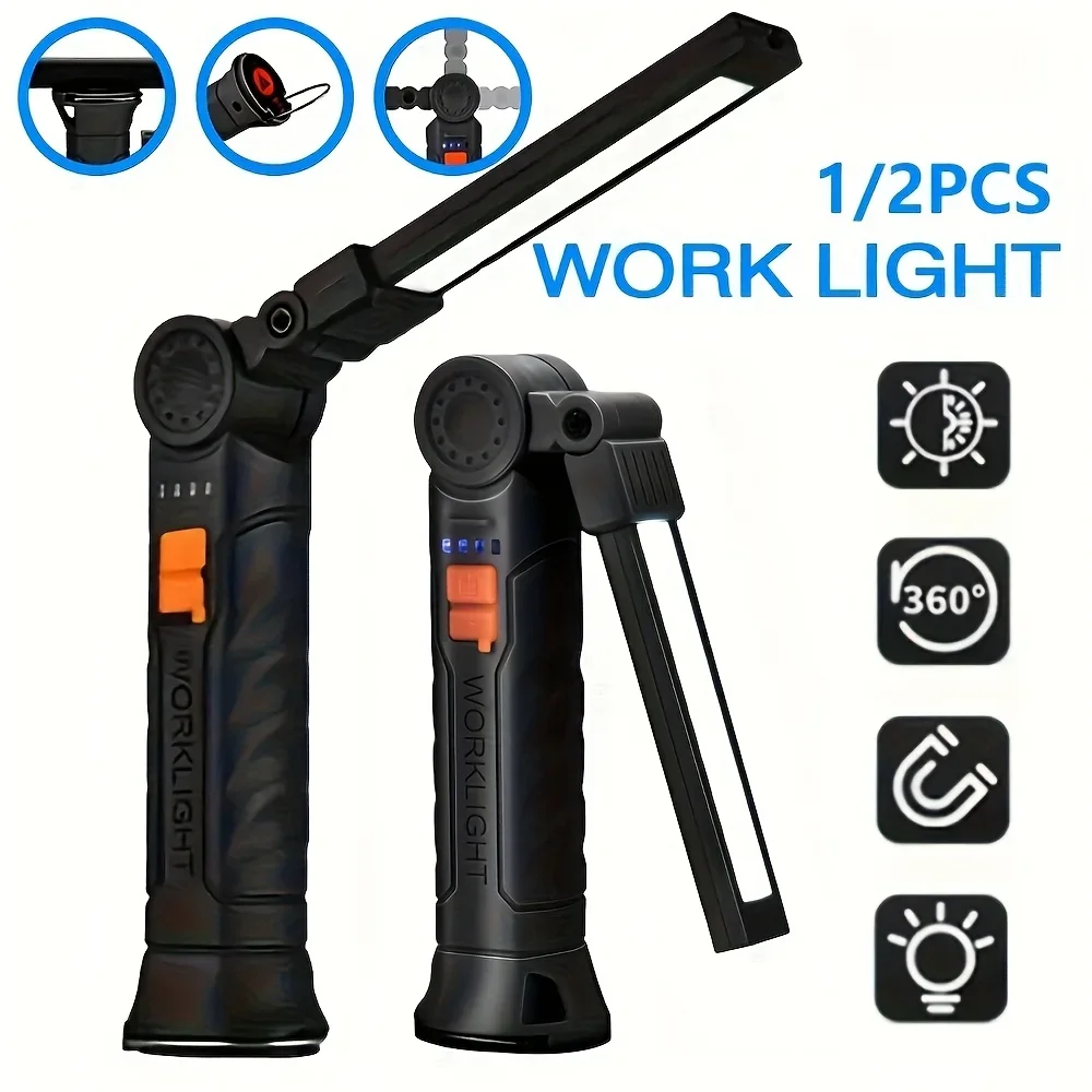 Outdoor Camping Adventure Lamp - Senter LED COB Portabel Lampu Kerja