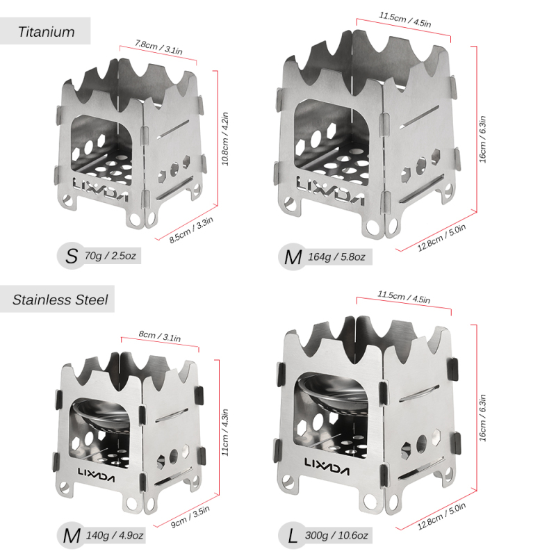 Lixada kompor berkemah portabe - Outdoor Camping Stove Wood ulasan dan harga