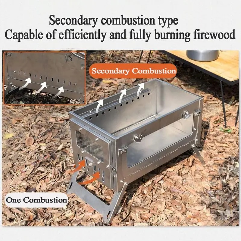 Kompor Tenda Portabel Baja Tah - Outdoor Camping Stove Wood ulasan dan harga