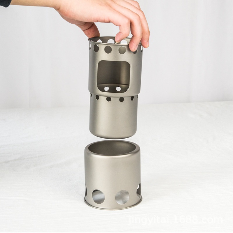 Kompor Kayu Titanium Kecil unt - Outdoor Camping Stove Wood ulasan dan harga