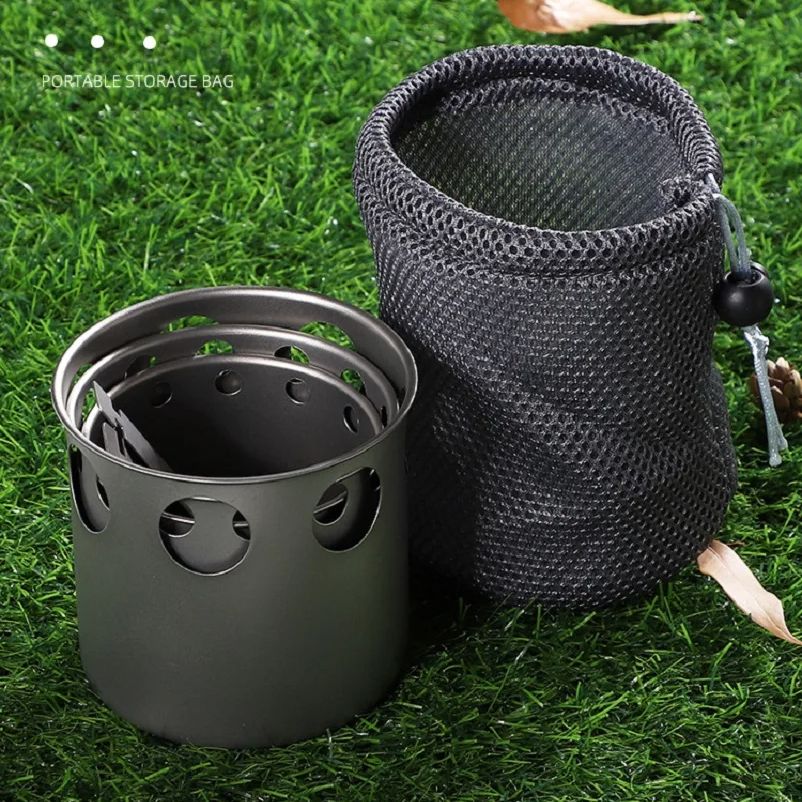 Kompor Kayu Titanium Kecil unt - Outdoor Camping Stove Wood ulasan dan harga