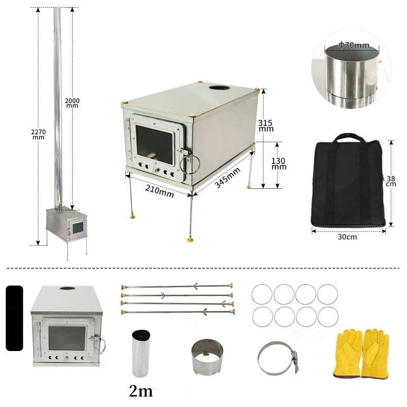 Tenda lipat pembakar kayu Tita - Outdoor Camping Stove Wood ulasan dan harga