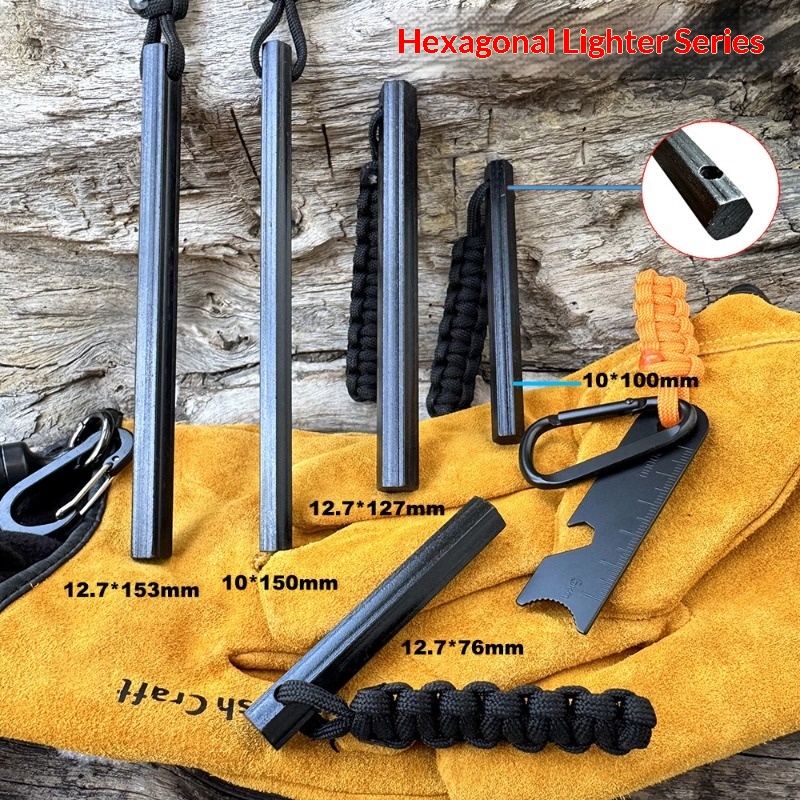 Tongkat Magnesium Heksagonal A - Fire Starter Flint ulasan dan harga