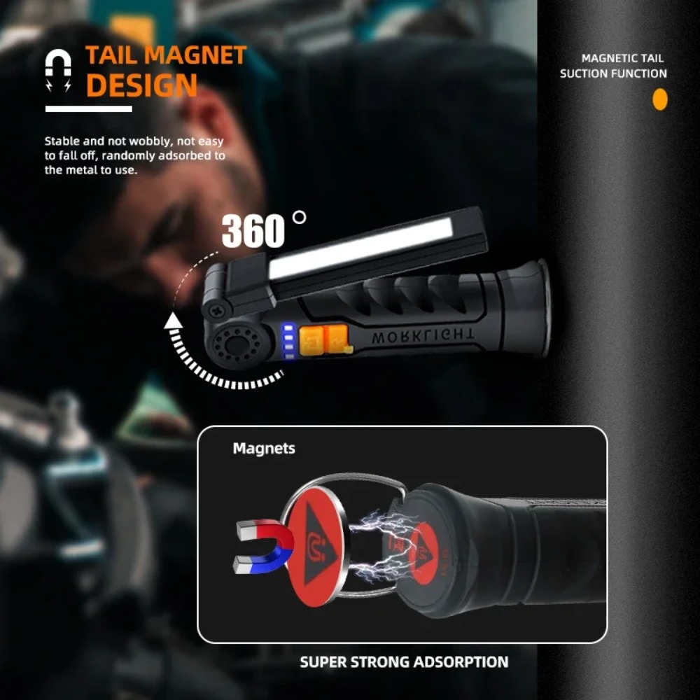 Senter LED COB Portabel Senter - Outdoor Camping Adventure Lamp ulasan dan harga