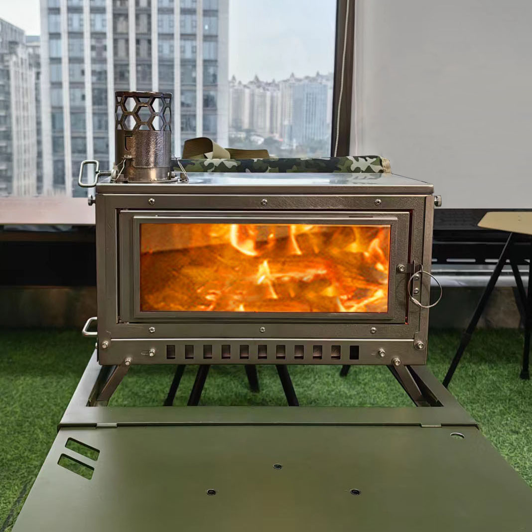 Kompor Kayu Lipat Portabel, Pe - Outdoor Camping Stove Wood ulasan dan harga