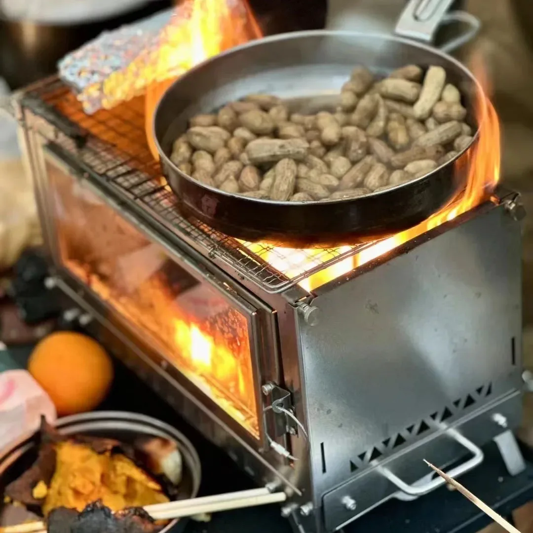Kompor Kayu Lipat Portabel, Pe - Outdoor Camping Stove Wood ulasan dan harga