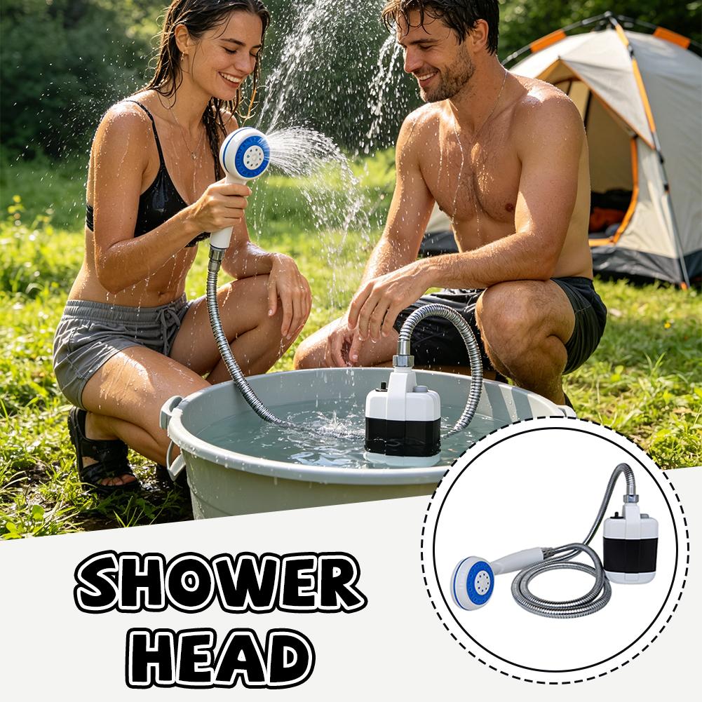 Pompa Mandi Elektrik Portabel  - Outdoor Camping Bathroom ulasan dan harga