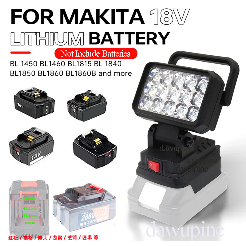 Untuk Makita 18V Baterai Li-io - Outdoor Camping Adventure Lamp ulasan dan harga