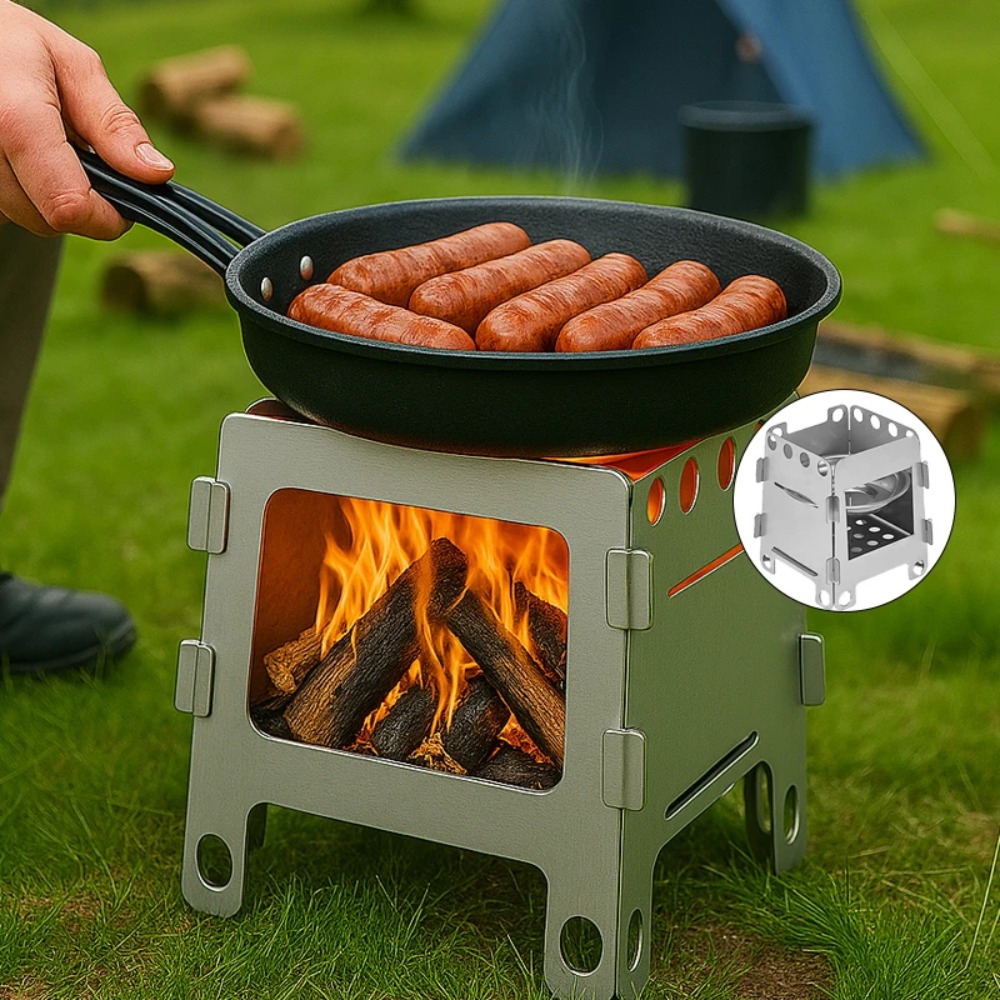 Kompor Kayu untuk Berkemah Kom - Outdoor Camping Stove Wood ulasan dan harga