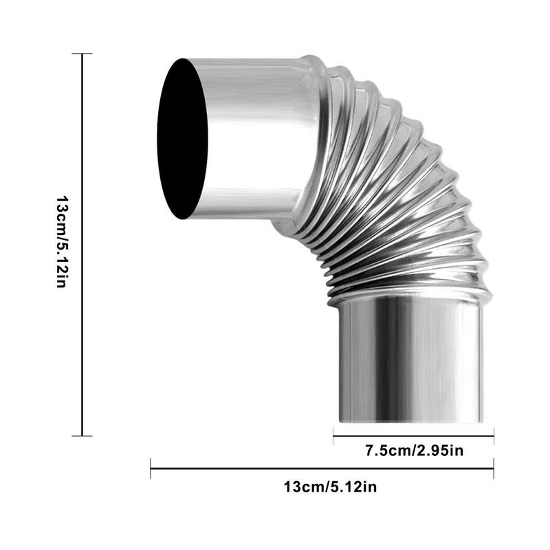60/75mm baja tahan karat 90 de - Outdoor Camping Stove Wood ulasan dan harga