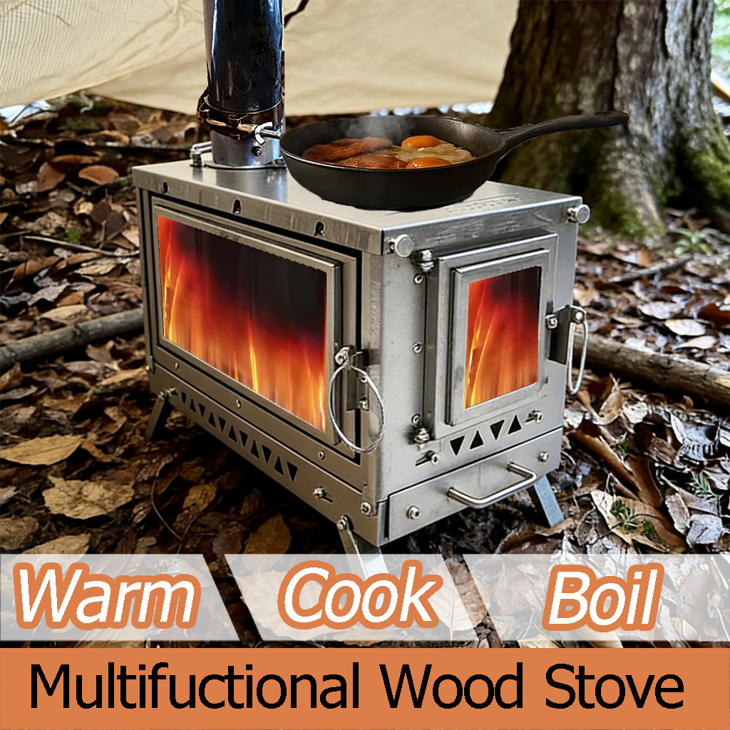 Kompor Tenda Titanium DANCHEL  - Outdoor Camping Stove Wood ulasan dan harga