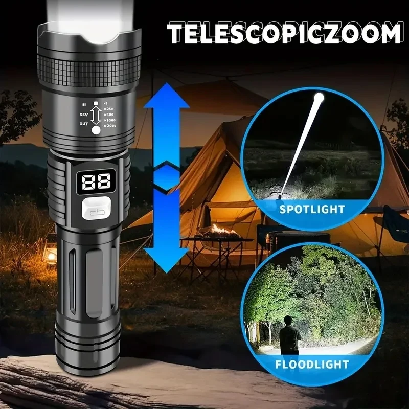 Senter LED Super Terang 100000 - Outdoor Camping Adventure Lamp ulasan dan harga