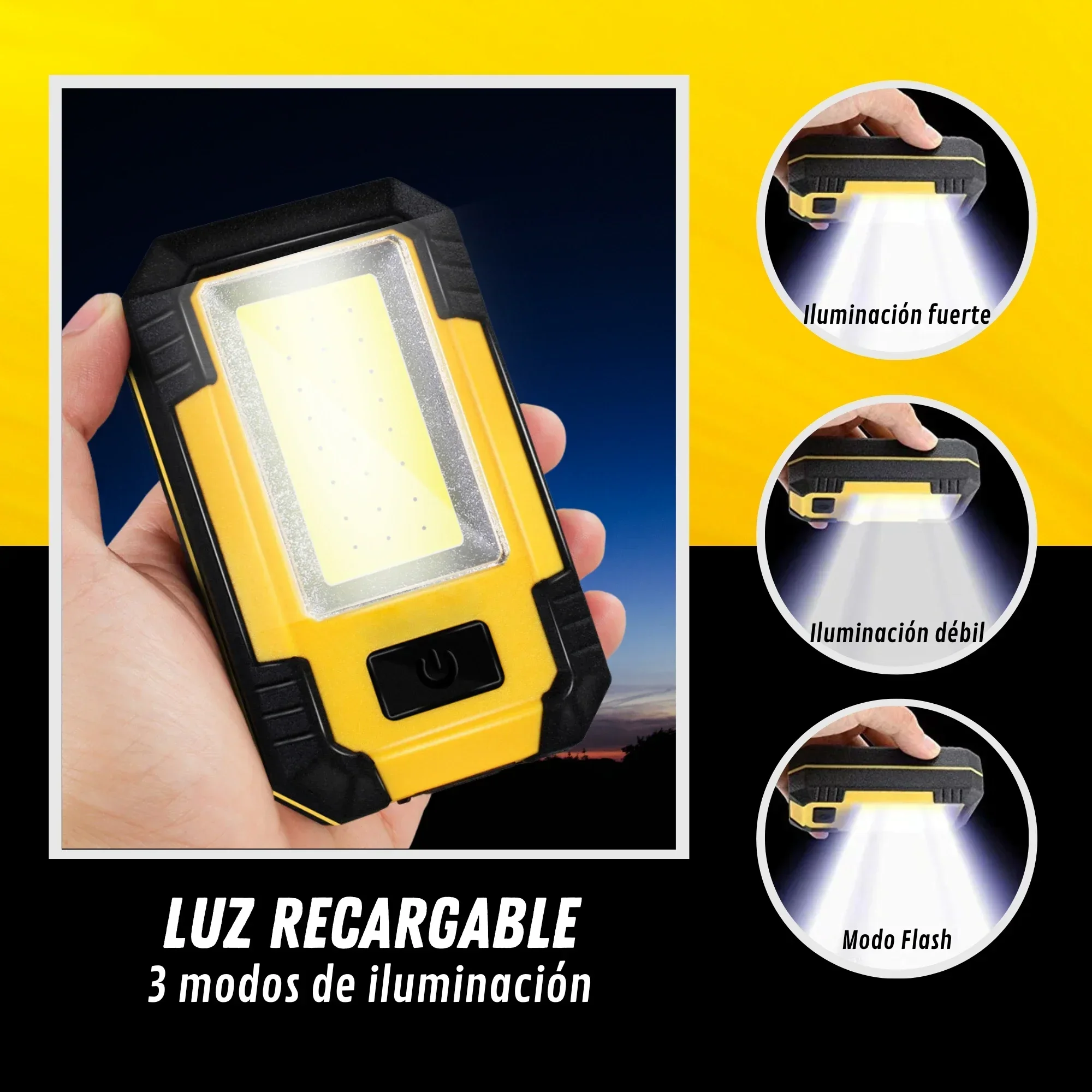 Lampu Kerja Isi Ulang 4000MAH  - Outdoor Camping Adventure Lamp ulasan dan harga