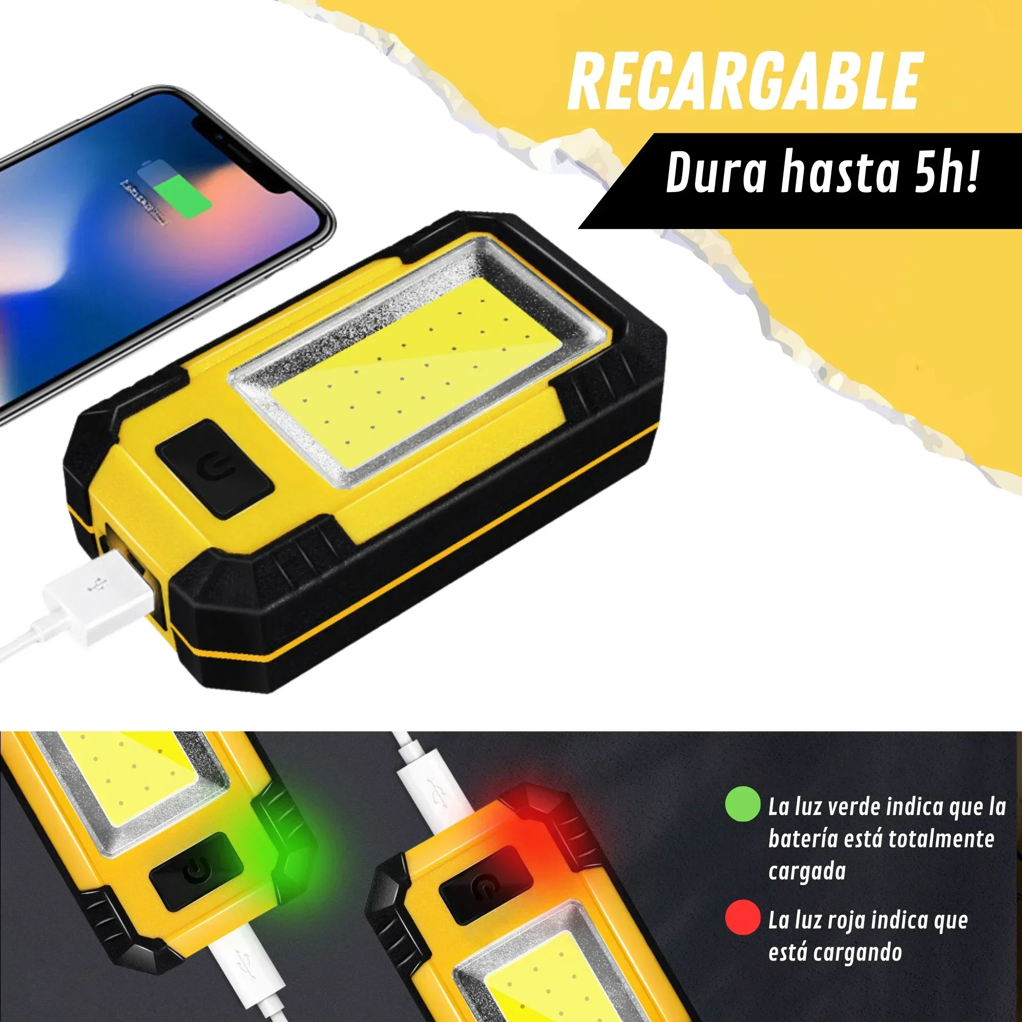 Lampu Kerja Isi Ulang 4000MAH  - Outdoor Camping Adventure Lamp ulasan dan harga