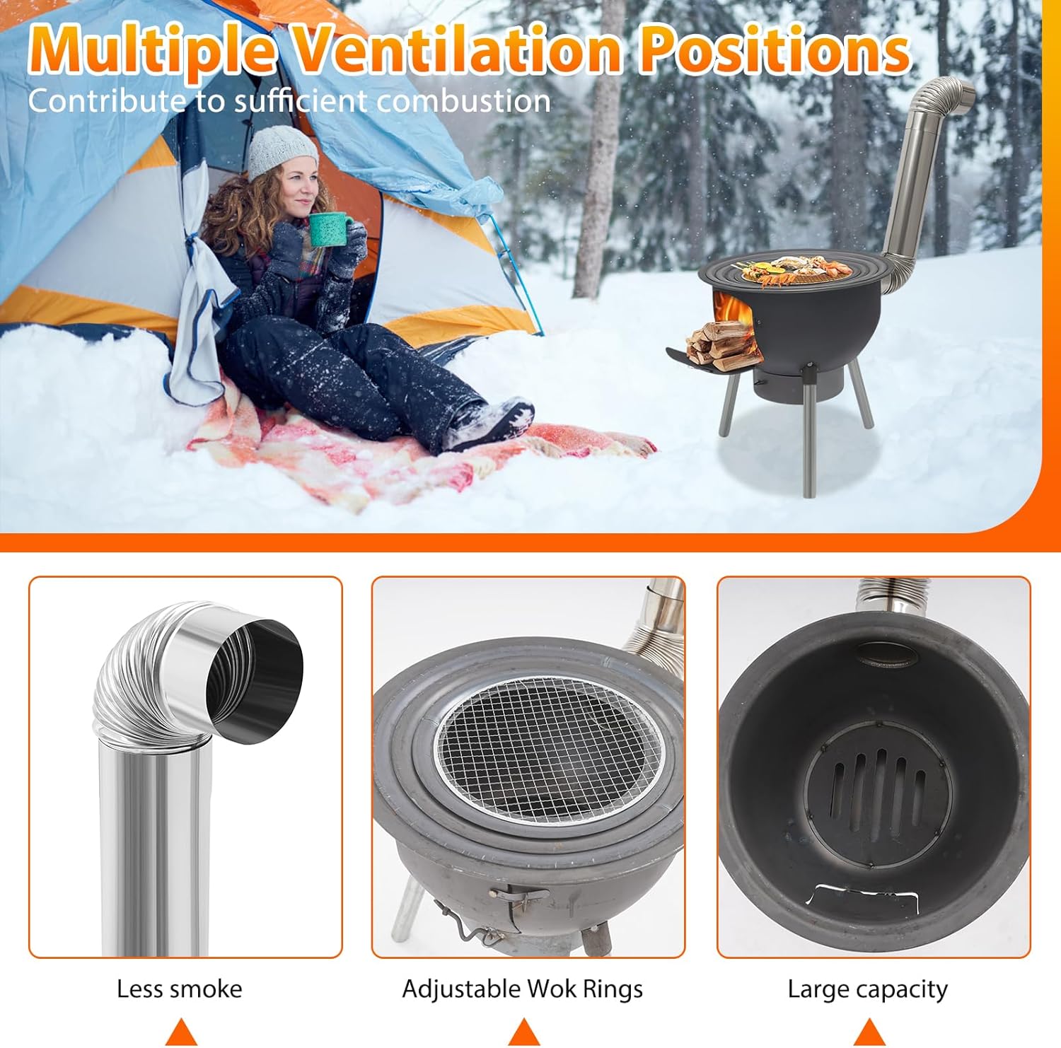 Kompor Roket Kayu Bakar Portab - Outdoor Camping Stove Wood ulasan dan harga