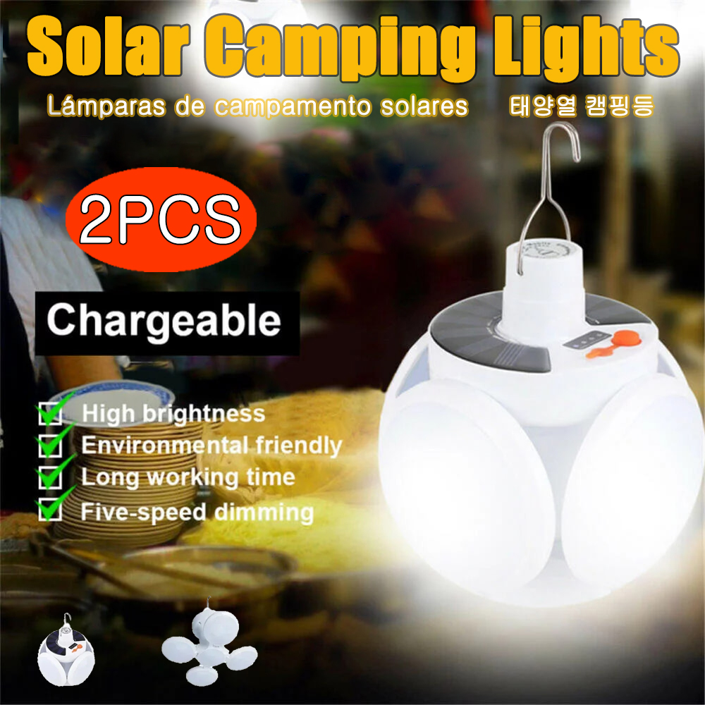 Lampu Kemah Energi Surya 5 Mod - Camping Solar Lantern ulasan dan harga