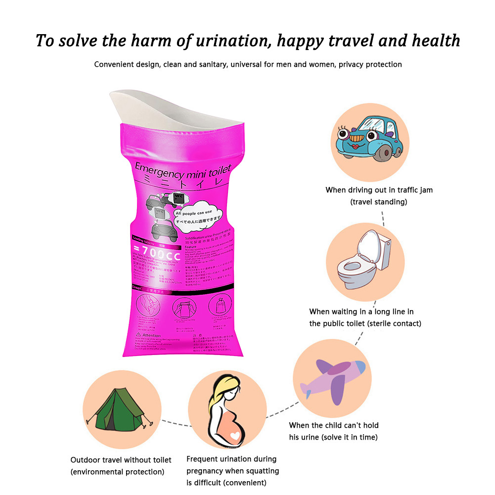 Tas Toilet Urinal 700Ml Unisek - Outdoor Camping Bathroom ulasan dan harga