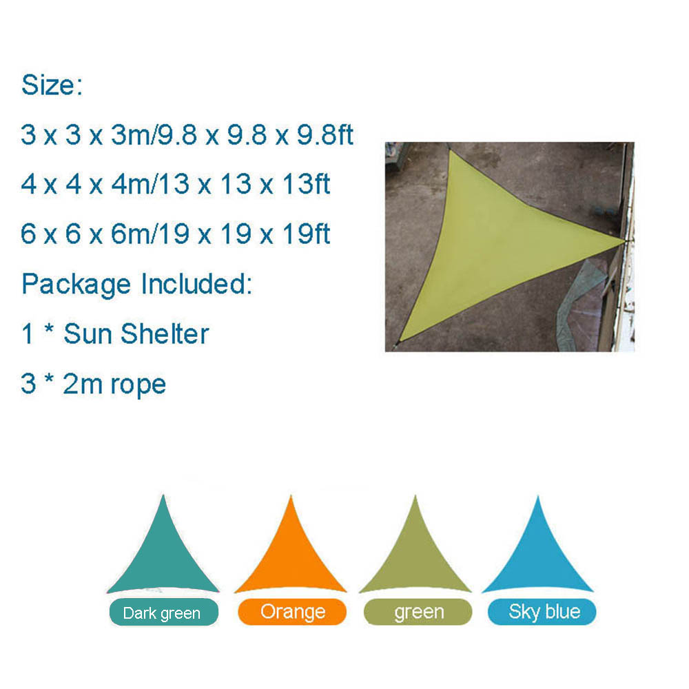 6X6X6 M Segitiga Sun Shelter T - Waterproof Tarp Shelter ulasan dan harga