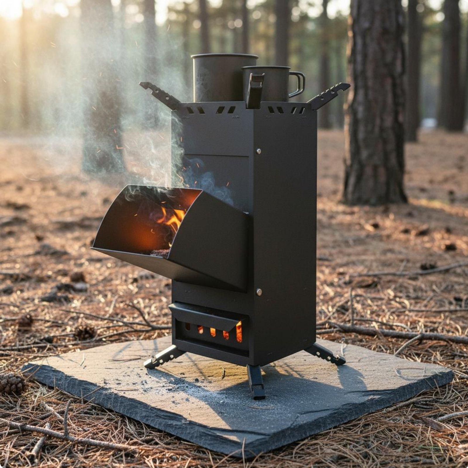 Kompor Luar Ruangan Portabel,  - Outdoor Camping Stove Wood ulasan dan harga