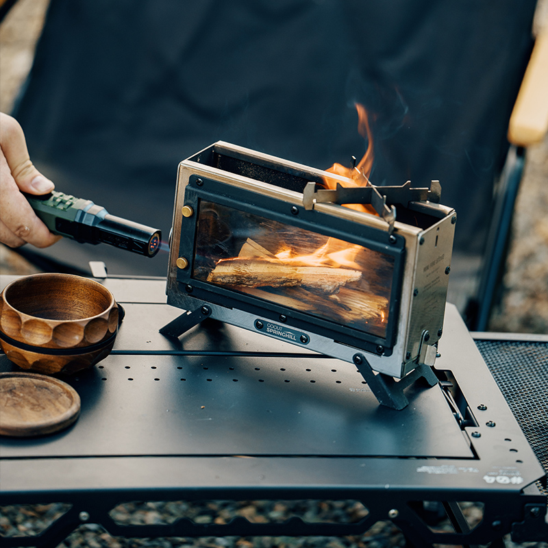 Kompor Kayu Portabel Goout Spr - Outdoor Camping Stove Wood ulasan dan harga