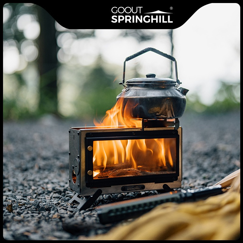 Kompor Kayu Portabel Goout Spr - Outdoor Camping Stove Wood ulasan dan harga