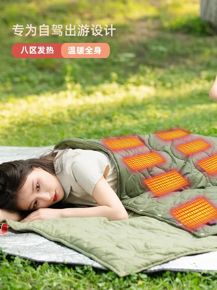 Selimut listrik usb untuk berk - Outdoor Camping Heated Blanket ulasan dan harga
