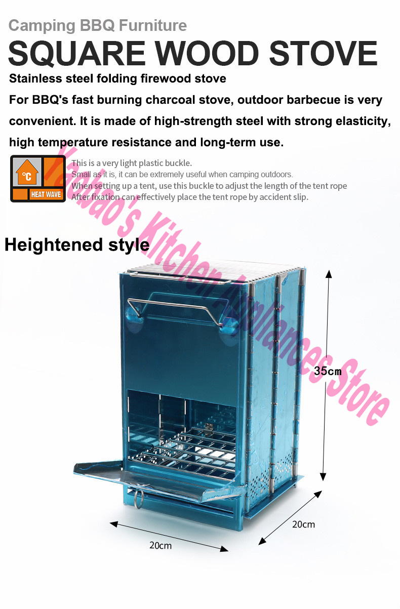 Kompor Kayu Peralatan Berkemah - Outdoor Camping Stove Wood ulasan dan harga