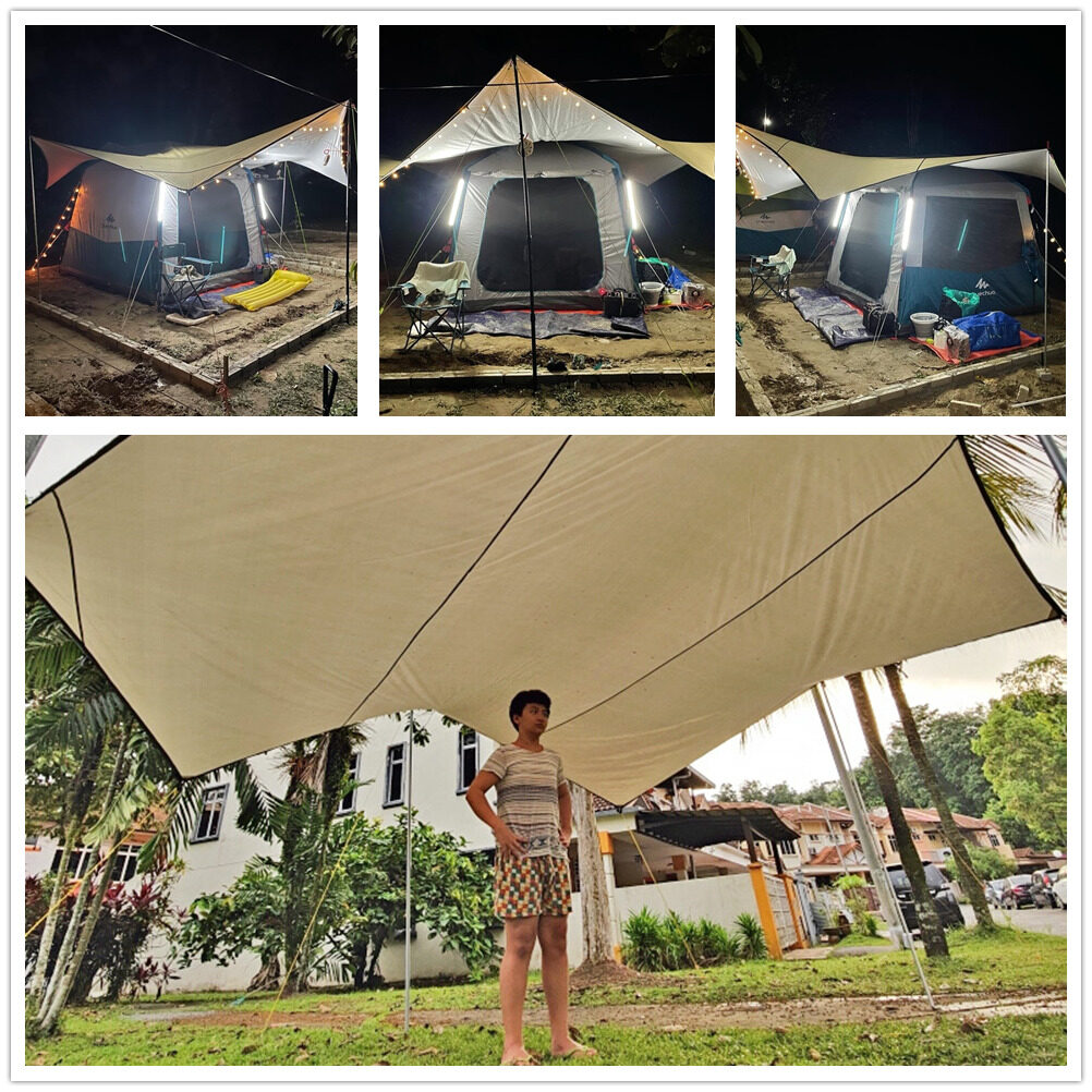 Octagon 5.1X5.1M Terpal Besar  - Waterproof Tarp Shelter ulasan dan harga