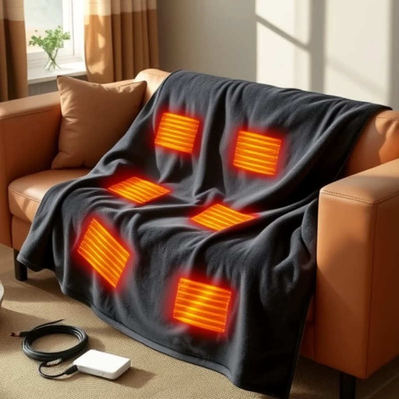 Selimut Shawl Berpemanas NewUS - Outdoor Camping Heated Blanket ulasan dan harga