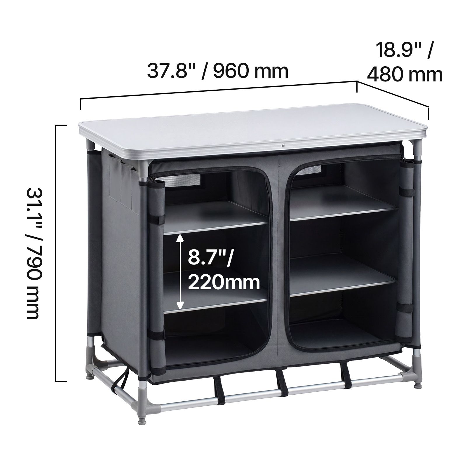Lemari Penyimpanan untuk Berke - Outdoor Camping Kitchen Setup ulasan dan harga
