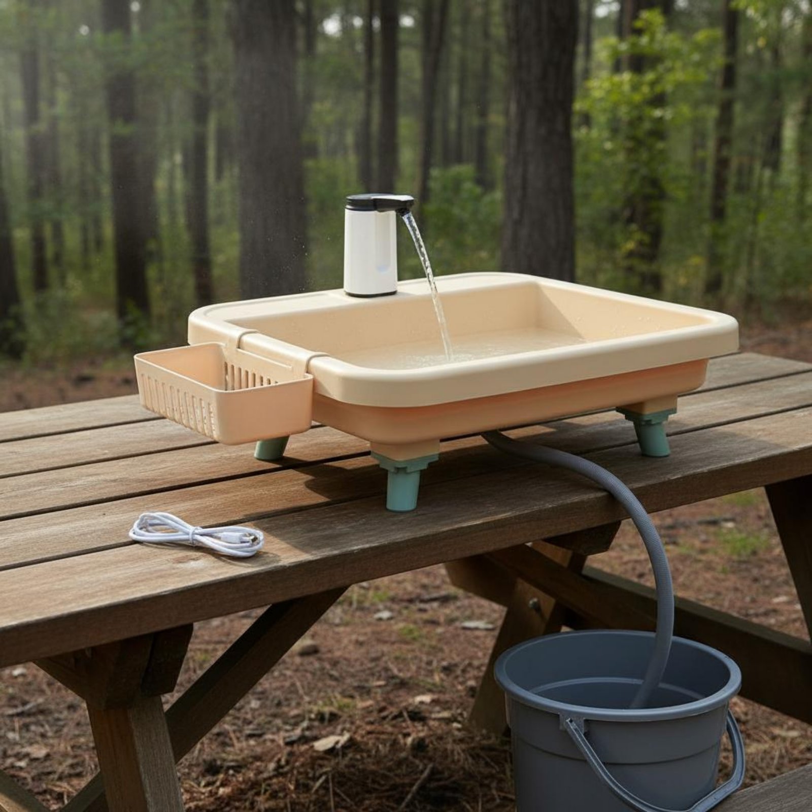 Stasiun Cuci Tangan Portabel d - Outdoor Camping ulasan dan harga
