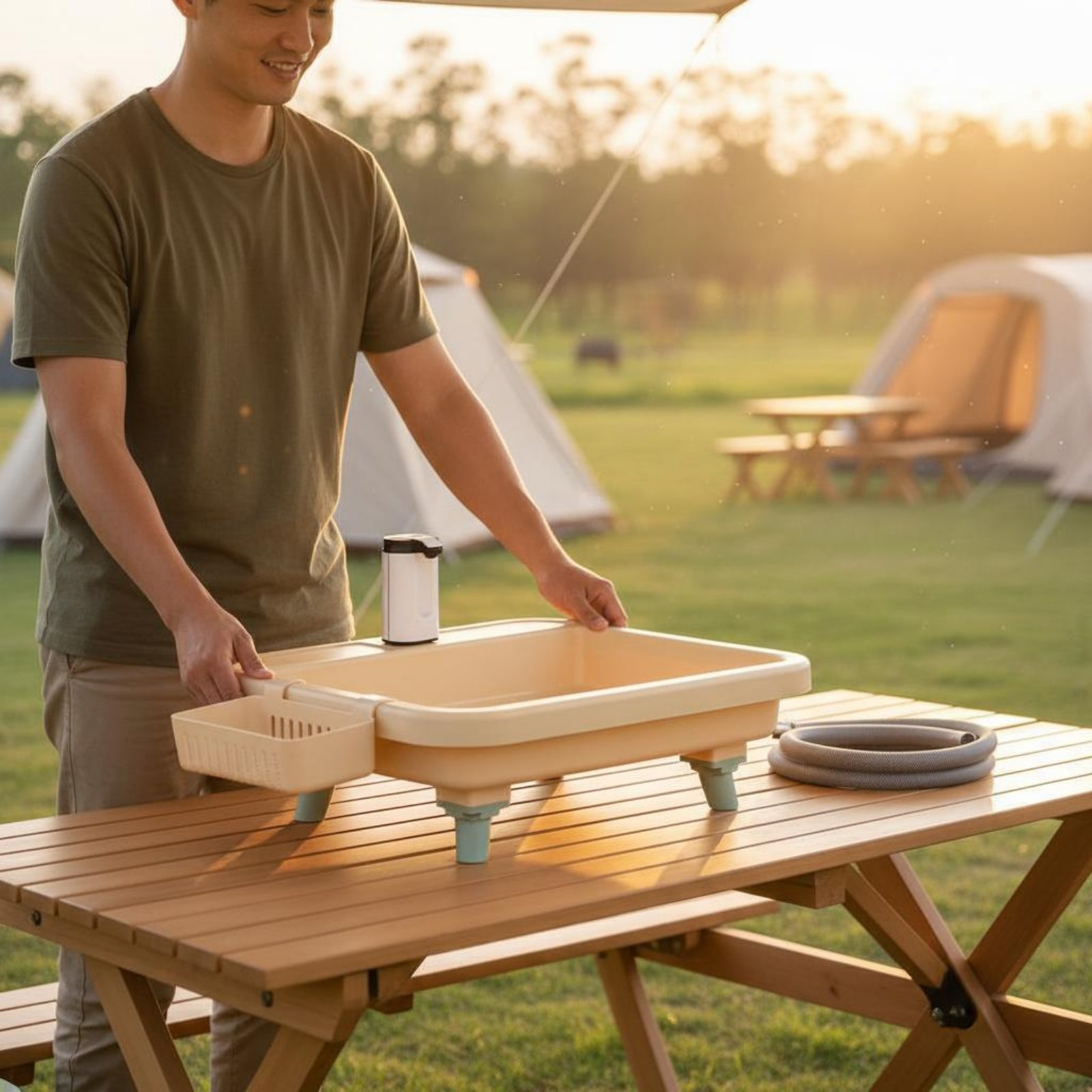Stasiun Cuci Tangan Portabel d - Outdoor Camping ulasan dan harga