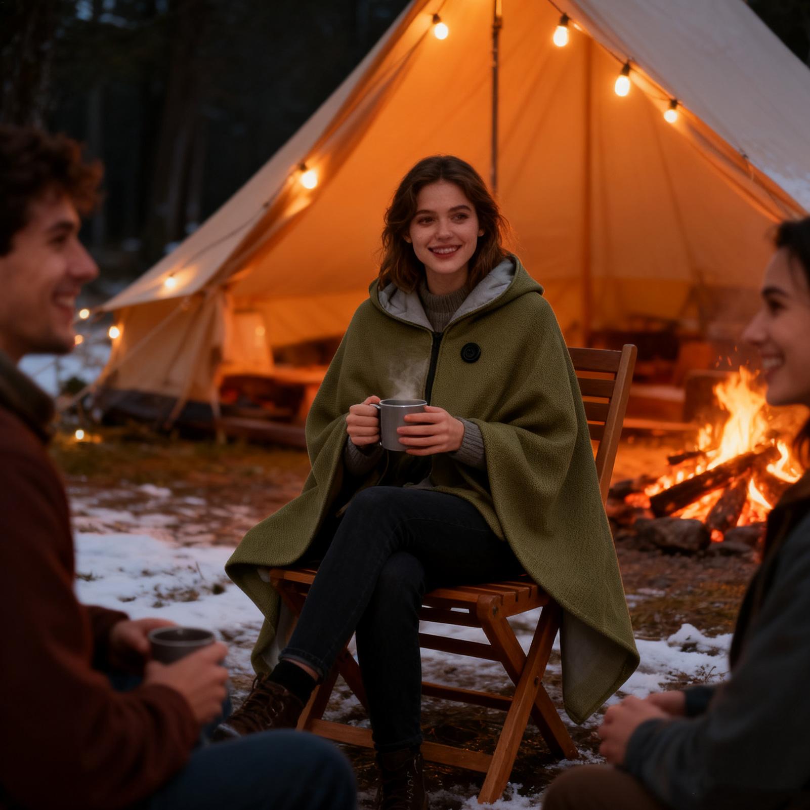 Selendang Berpemanas 3 Tingkat - Outdoor Camping Heated Blanket ulasan dan harga