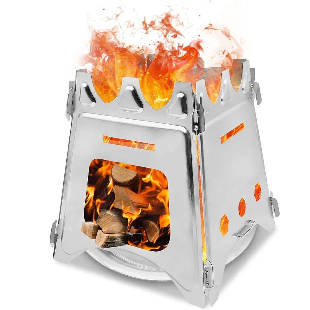 Kompor kayu Kemah portabel, ko - Outdoor Camping Stove Wood ulasan dan harga