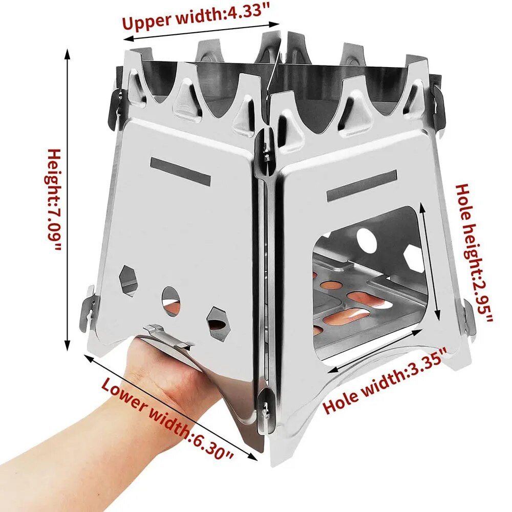 Kompor kayu Kemah portabel, ko - Outdoor Camping Stove Wood ulasan dan harga