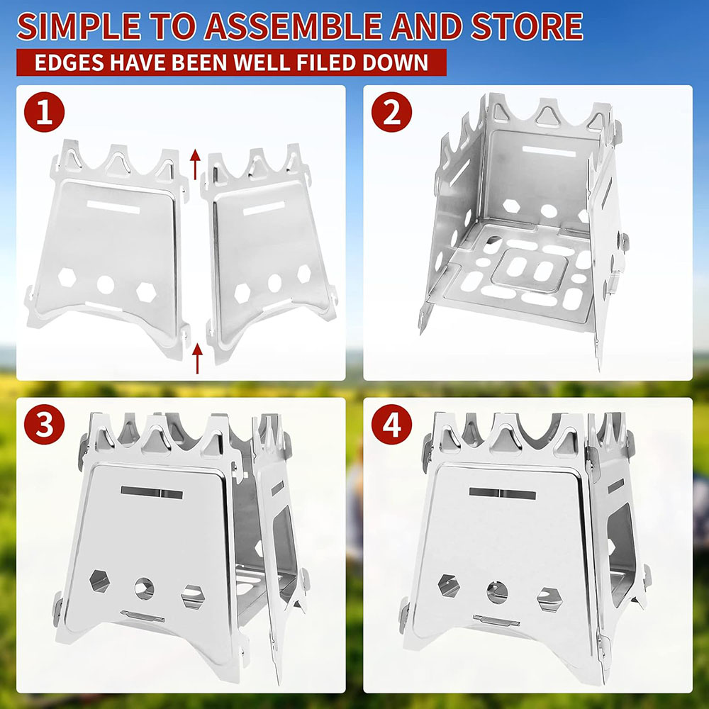 Kompor kayu Kemah portabel, ko - Outdoor Camping Stove Wood ulasan dan harga