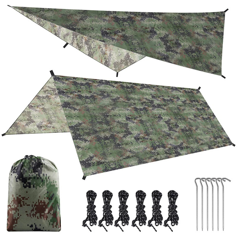 300X300Cm Tenda Kemah Tahan Ai - Waterproof Tarp Shelter ulasan dan harga